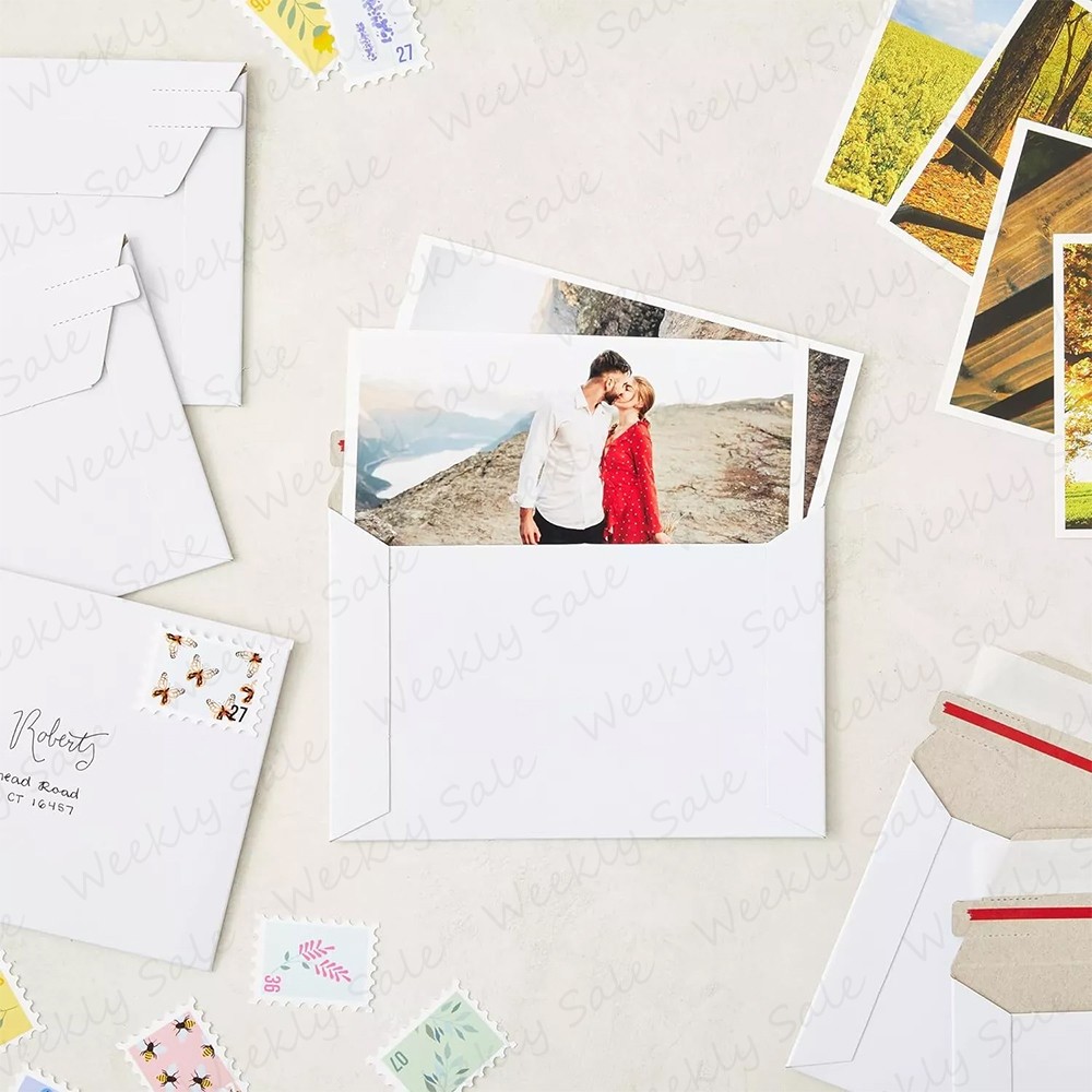 6.5×4.5 Rigid Flats Cardboard Envelope Mailer Photo Shipping Thicker White Bulk