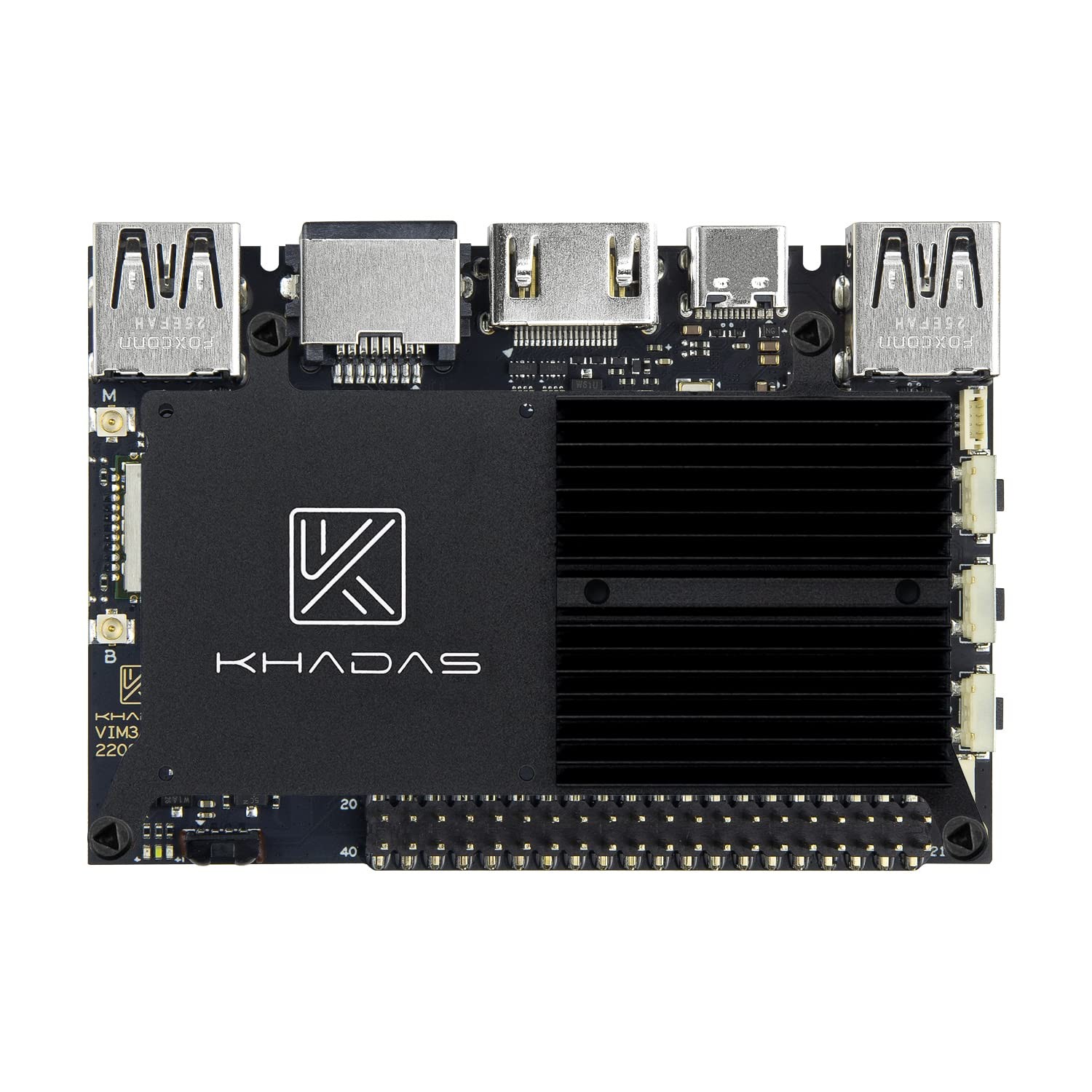 VIM3 Pro SBC Single Board Computer Amlogic A311D CPU, LPDDR4, 4GB RAM, 32GB eMMC