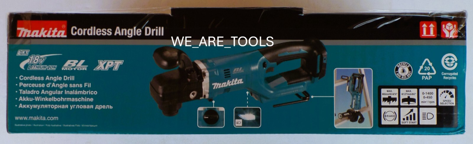 New IN BOX Makita XAD06Z 18V Brushless Cordless 7/16″ Hex Right Angle Drill