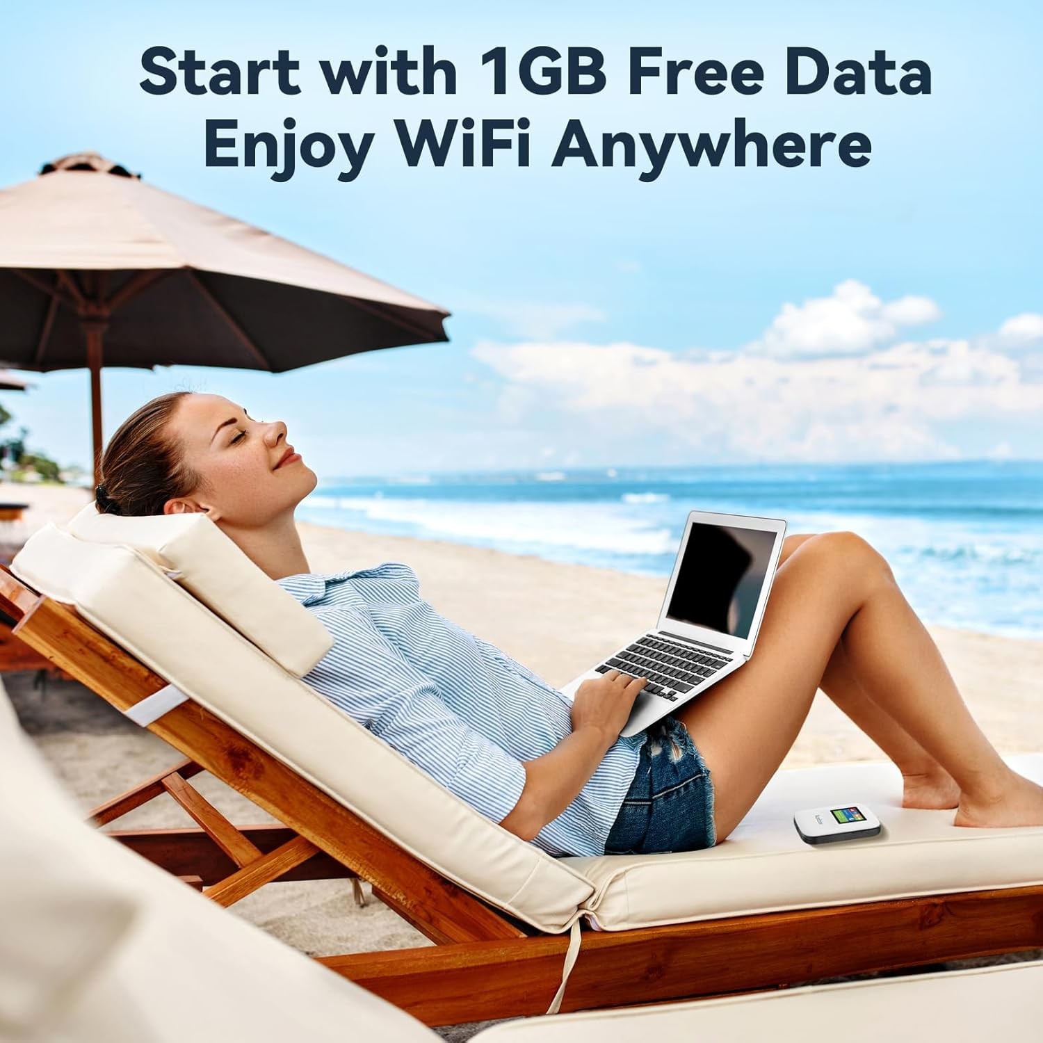 4G LTE WiFi Mobile Hotspot, No SIM Card Required No Contract, 10 Connected De…