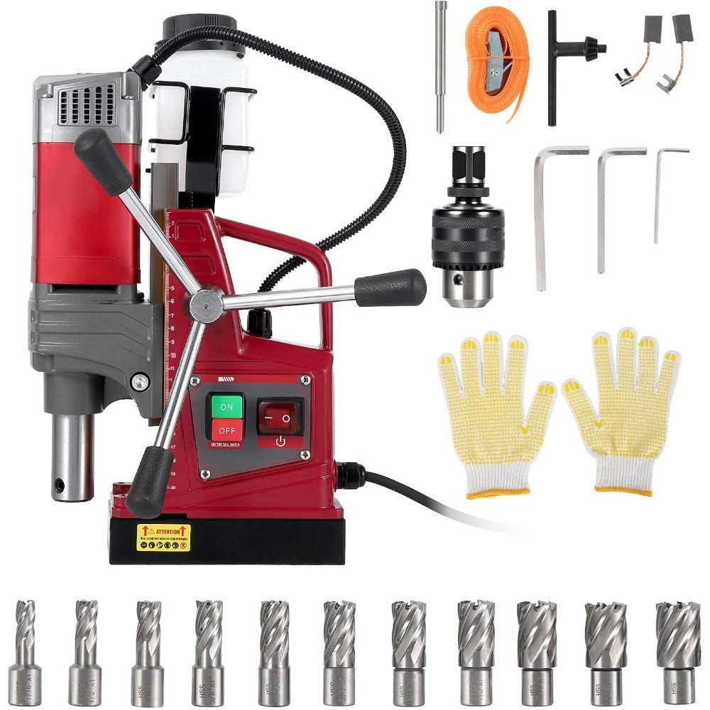 13HSS Bits Magnetic Drill 1450W 2922LBF/13000N 7/16″–1-1/16″ Diameter 820RPM