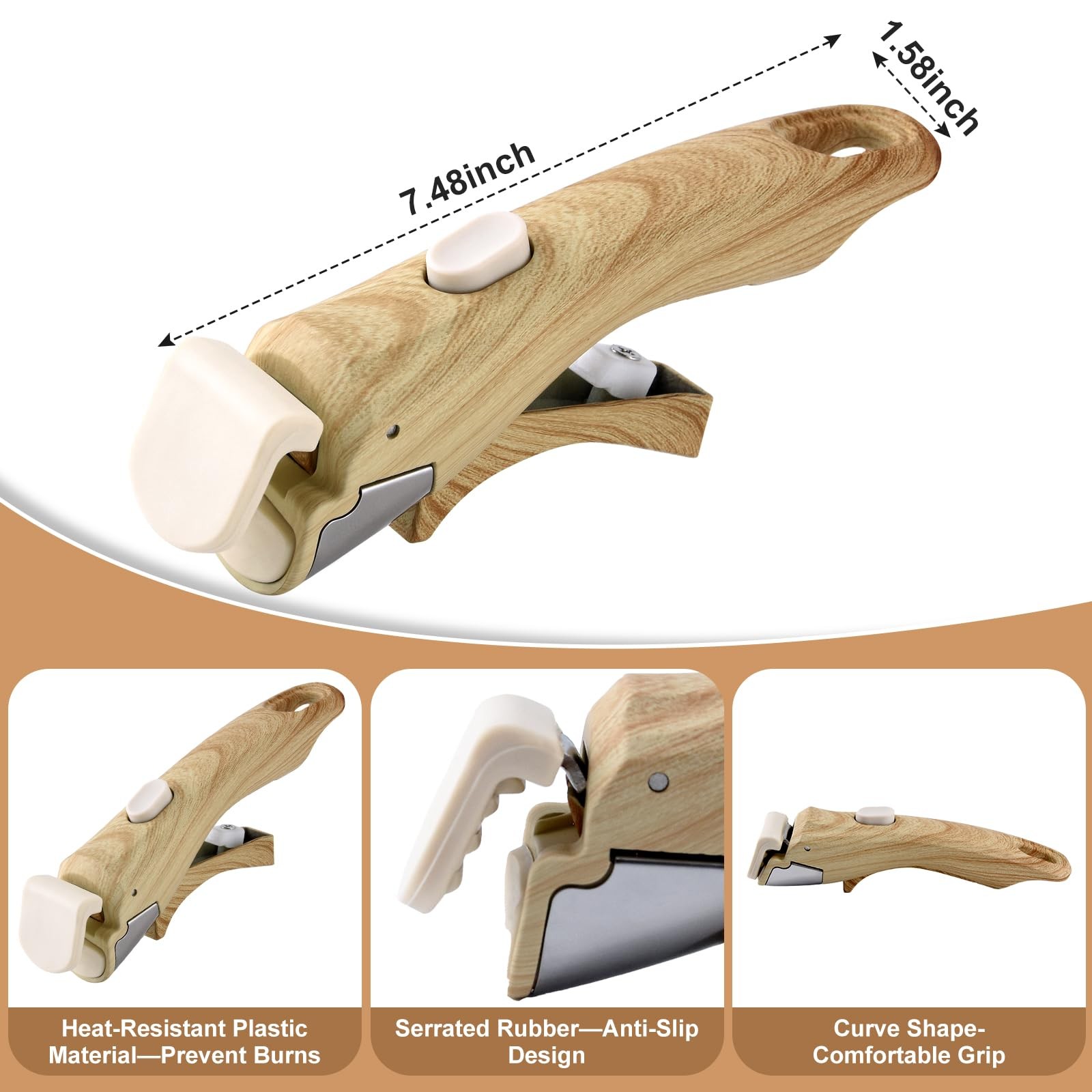 2 Pack Removable Handles for Pots and Pans – Universal Detachable Pan Handle
