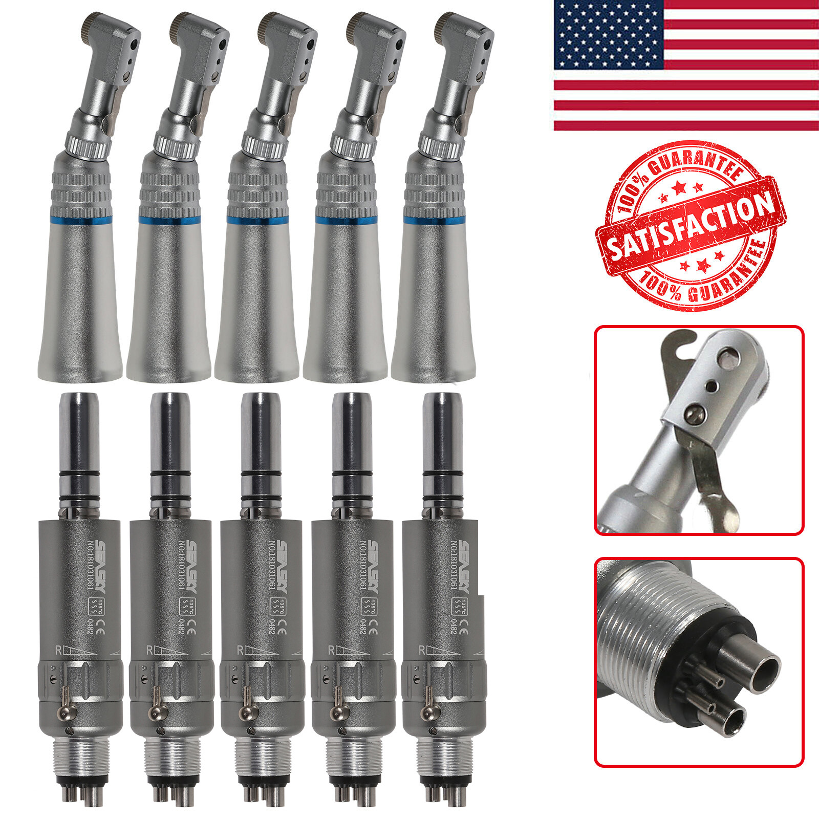 Dental Diamond Cups Composite Polishing Kit for Low Speed Handpiece CA/HP Burs