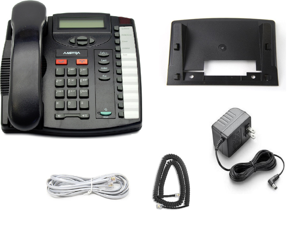 Aastra M9116LP Analog Phone With Power Supply (A1265-0000-10-05) (REFURBISHED)