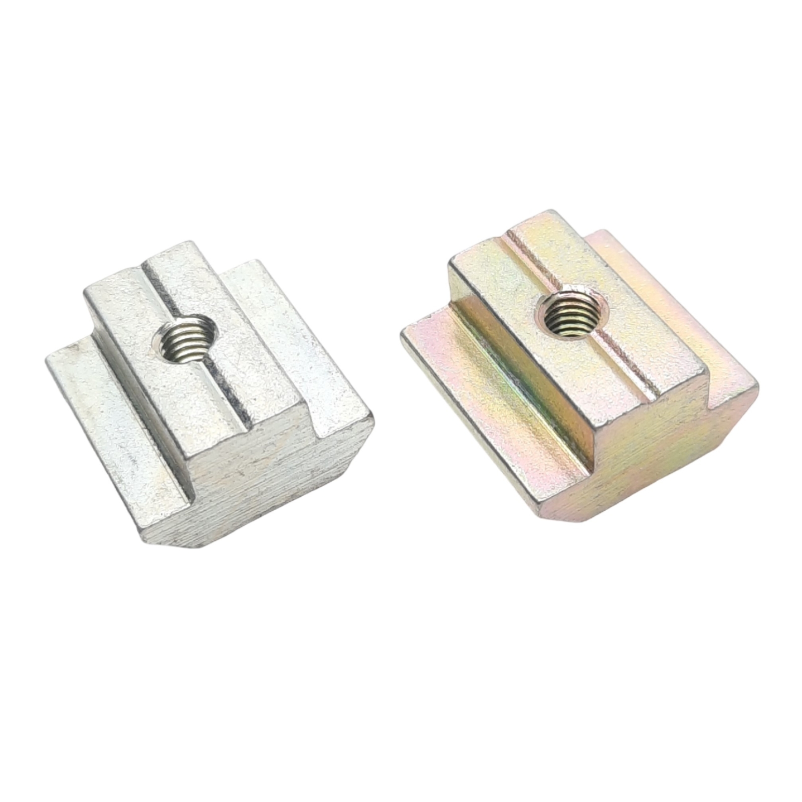Lot of 100 Extrusion T-Slot Nuts, 19.5×10.6mm, M5, B, Slot 10, Mixed Materials