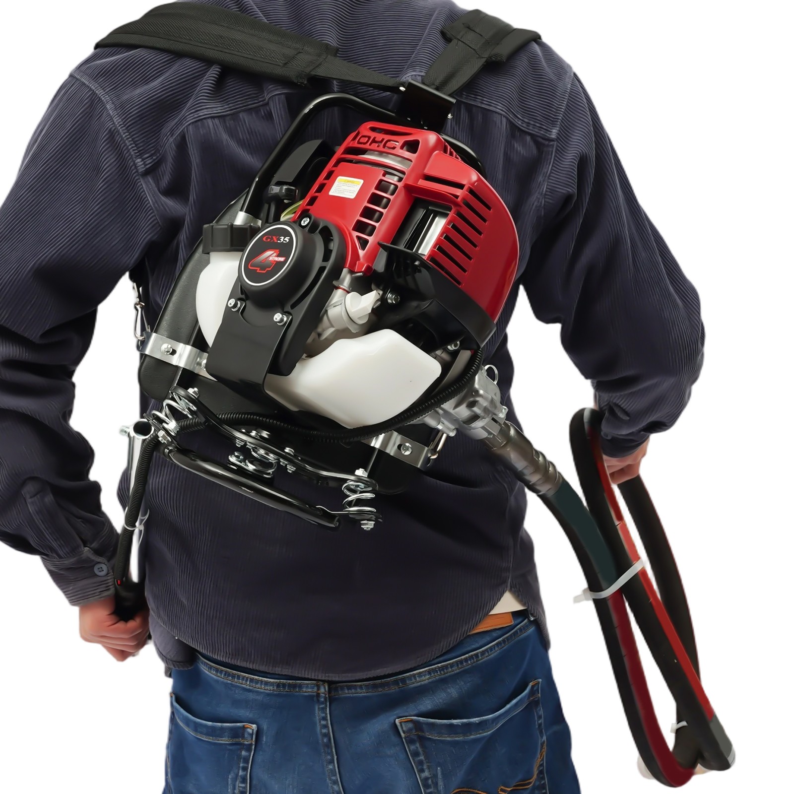 4 Stroke 1.4HP Concrete Vibrator Backpack Vibrator Portable Concrete Vibrator