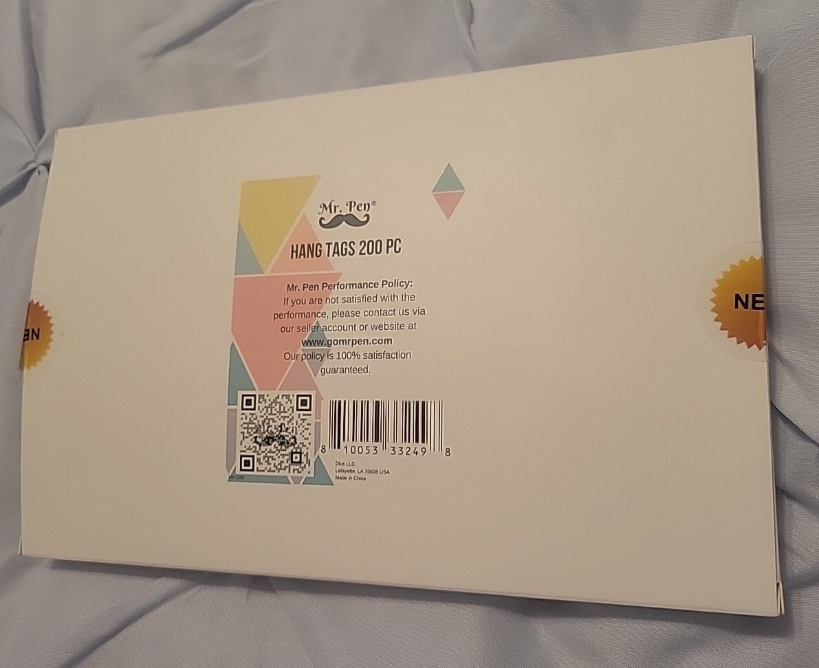 200pc Hand tags