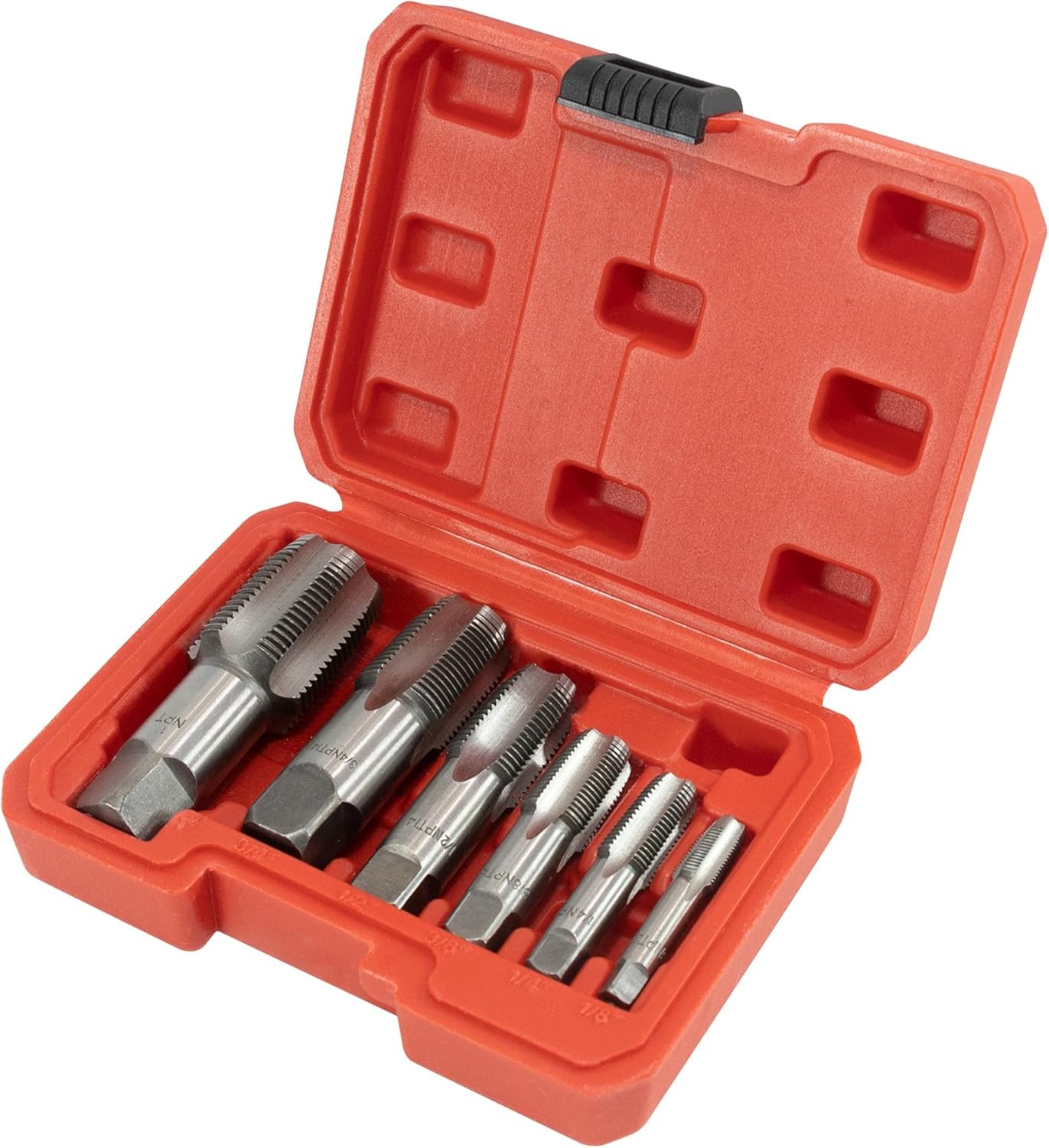 HFS(R) NPT Pipe Tap Set Machine Screw Metric Tap Die Bit 1″,3/4″1/2″3/8″1/4″1/8″