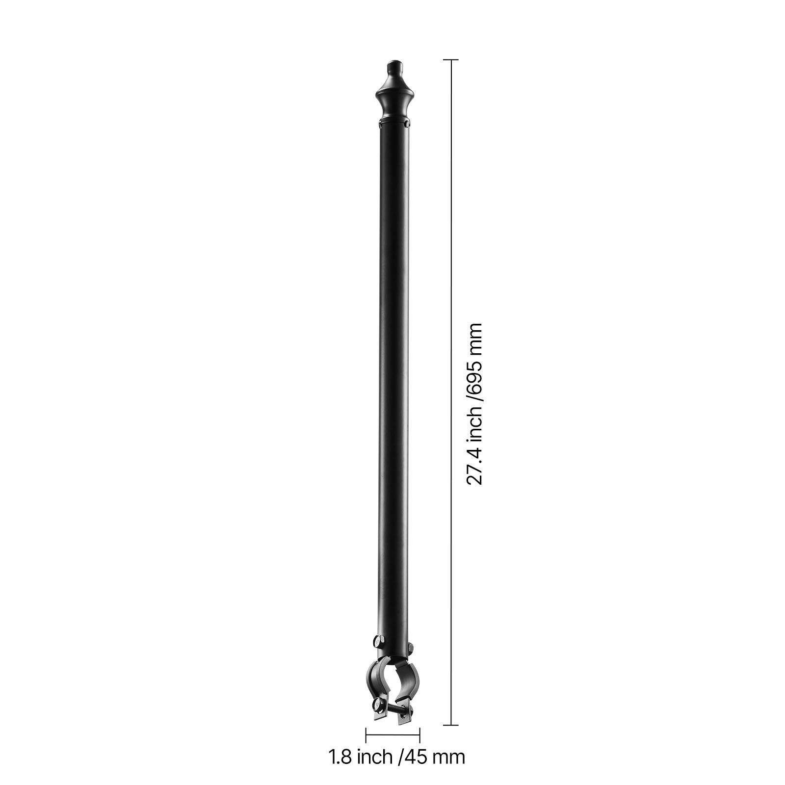 9Pack 27.4 in Galvanized Steel Chain Link Fence Extender for 1.3″-1.5″ Top Rail