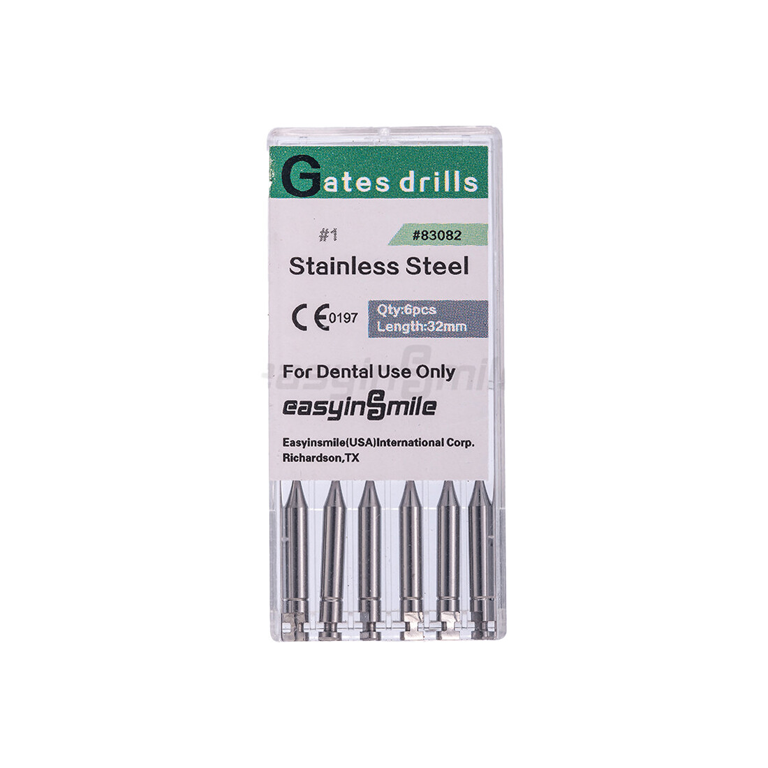 10PKs Dental Endo Peeso Reamers/Glidden Gates Spiral Burs Root Canal 1#-6# files