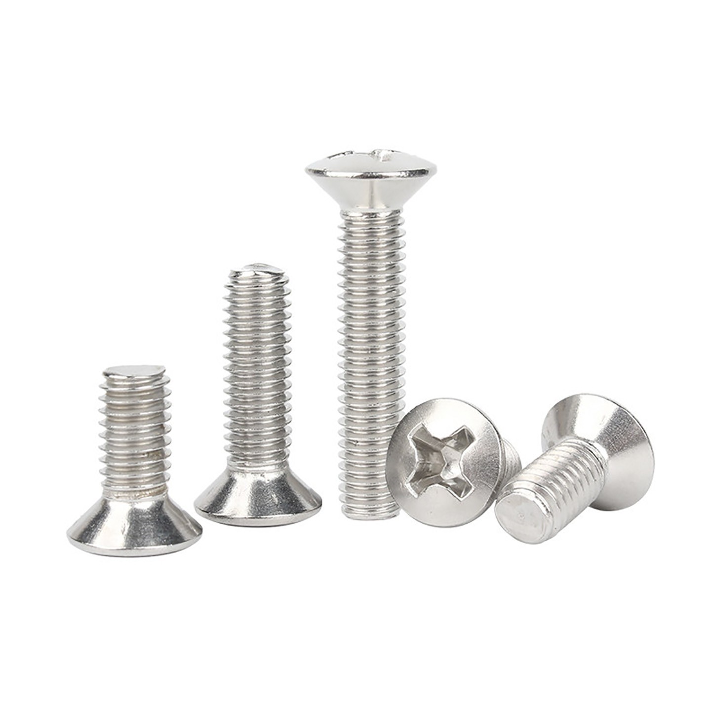 M1.6-M10 Phillips Oval Head Machine Screws Stainless Steel Countersunk All Sizes