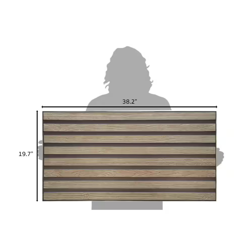 Falkirk Retro 3D VI 3-1/6 Ft. X 1-3/5 Ft. Yellow PVC Decorative Wall Paneling, W