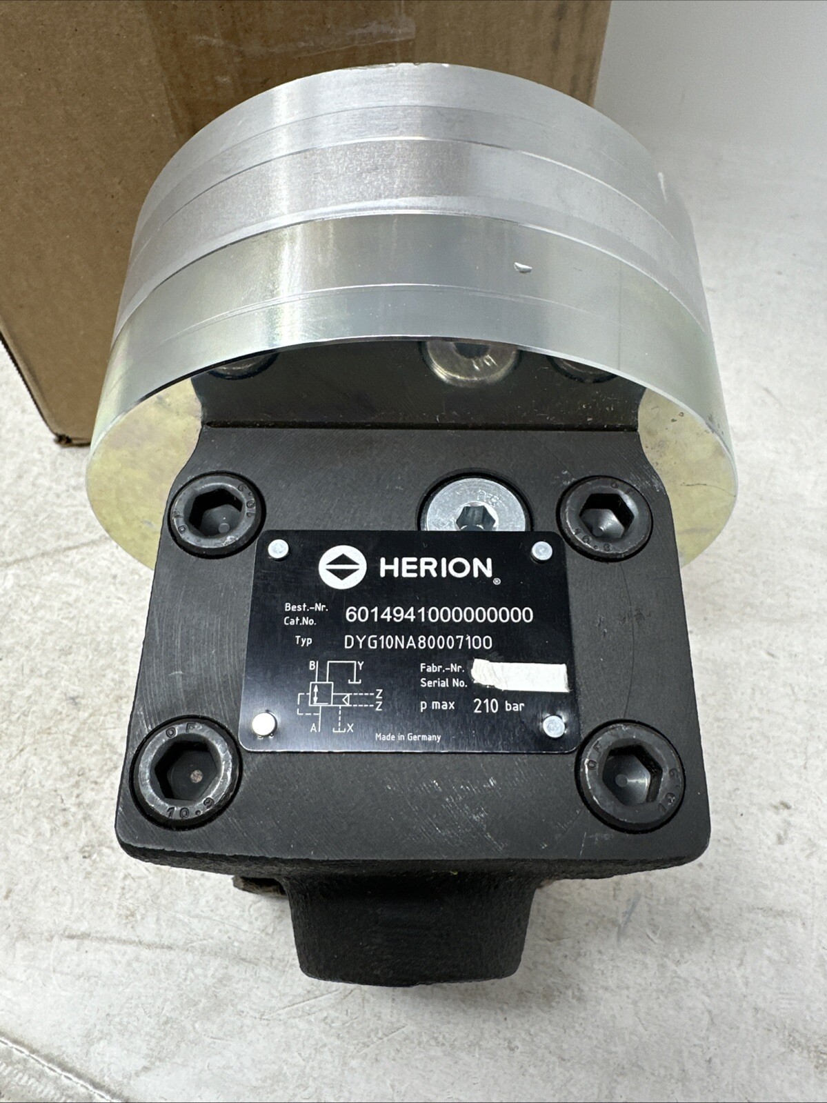 Herion Pressure Reducing Valve, 6014941000000000, DYG10NA80007100