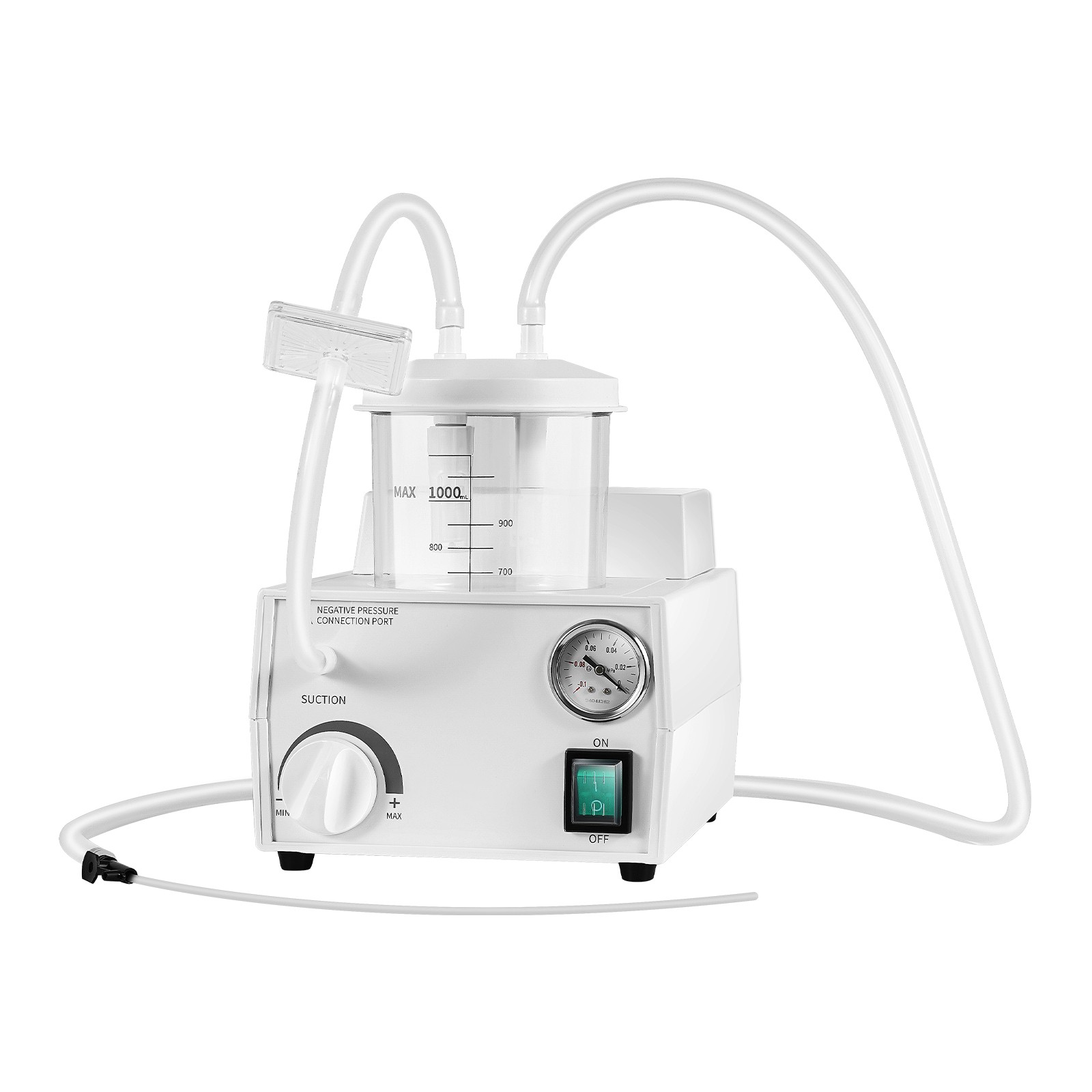 1000mL Portable Suction Unit Medical Vacuum Phlegm Emergency Aspirator Machine