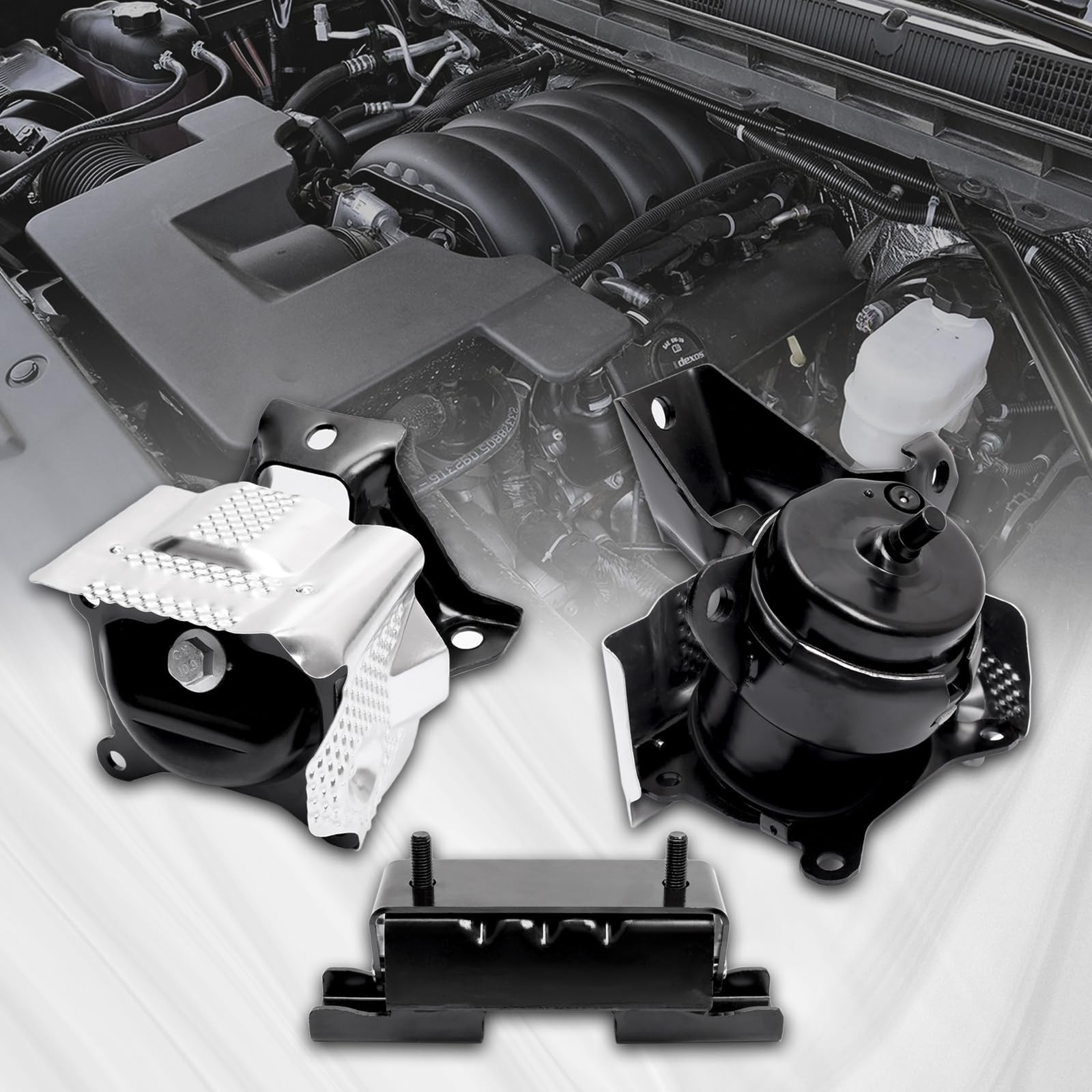 3PCS Engine Motor Mount Set for 2014-2020 Silverado Sierra Tahoe 4WD V8