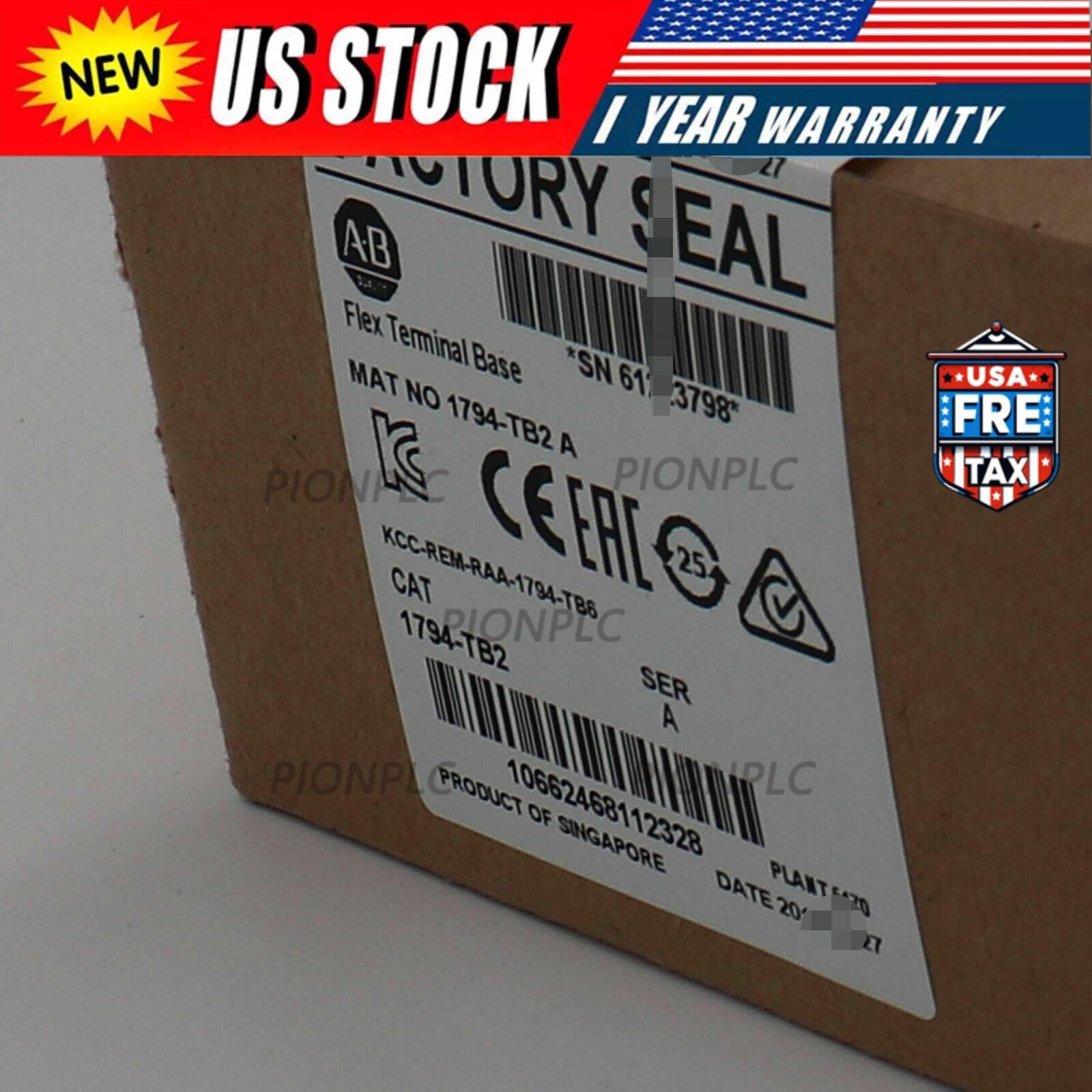 1 PCS New Factory Sealed AB 1794-TB2 SER A Flex Terminal Base 1794TB2 US Stock