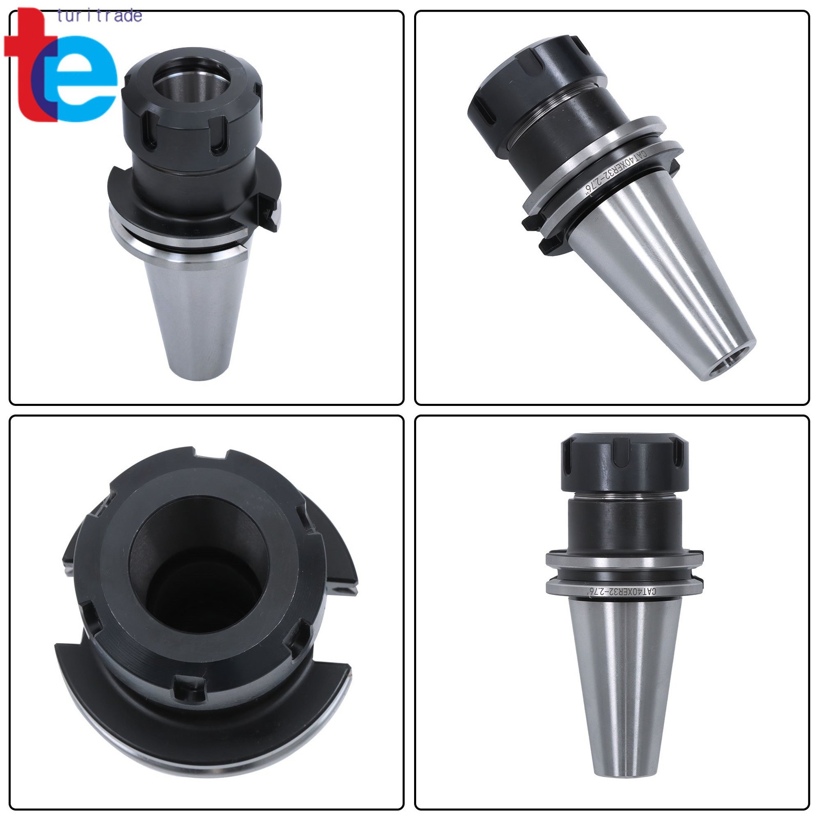 CAT40 ER32 Tool Holder Set 10pcs 2.76″ 70mm CNC Milling Chucks