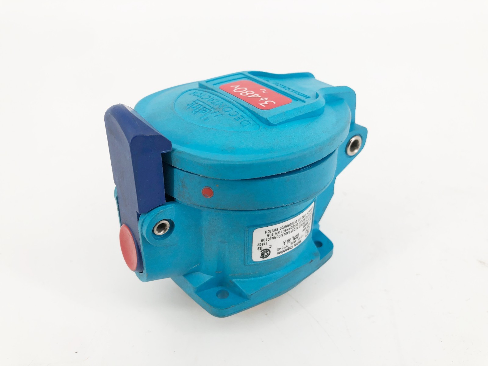 New Meltric 63-34043 Switch Rated Receptacle DSN30 480V 30A – No Box