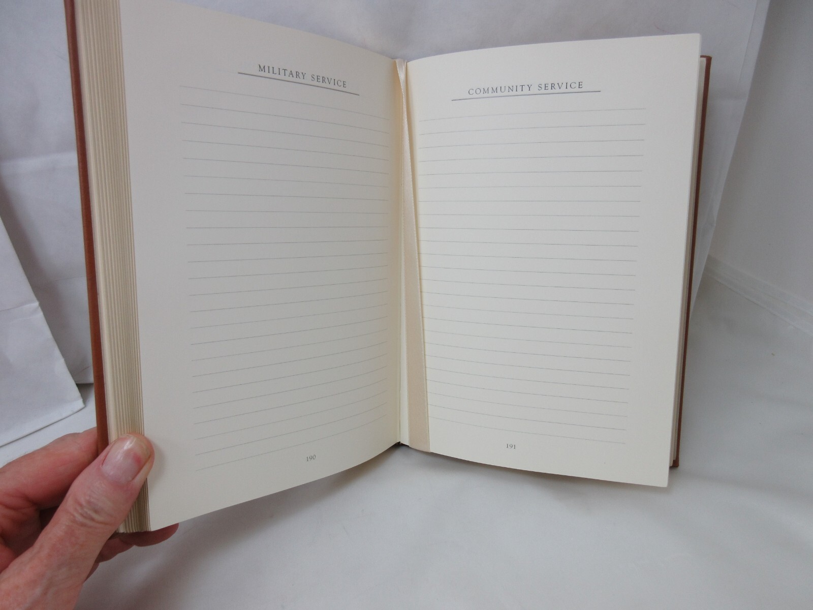 Personal Record: A Lifetime Memoir Heirloom Quality 8″ Leather Journal Levenger