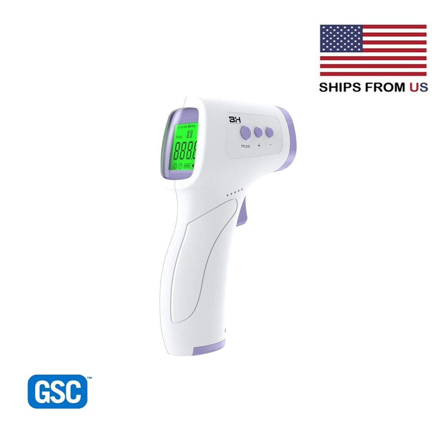 Infrared Thermometer Digital No Touch Baby Adult Temperature Gun FCC Certified