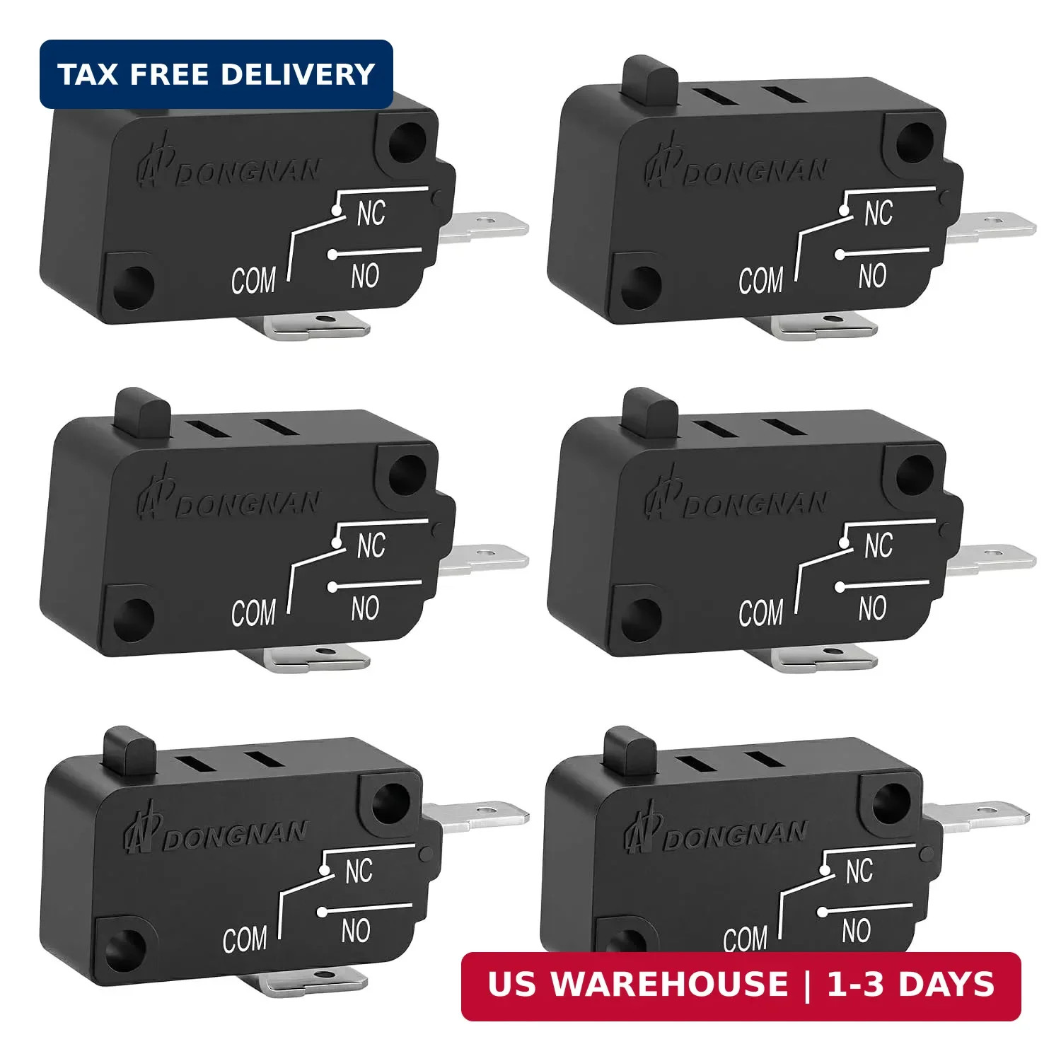 KW3AT Microwave Oven Door Switch, 4 Normally Open 2 Normally Closes | UL Recogni