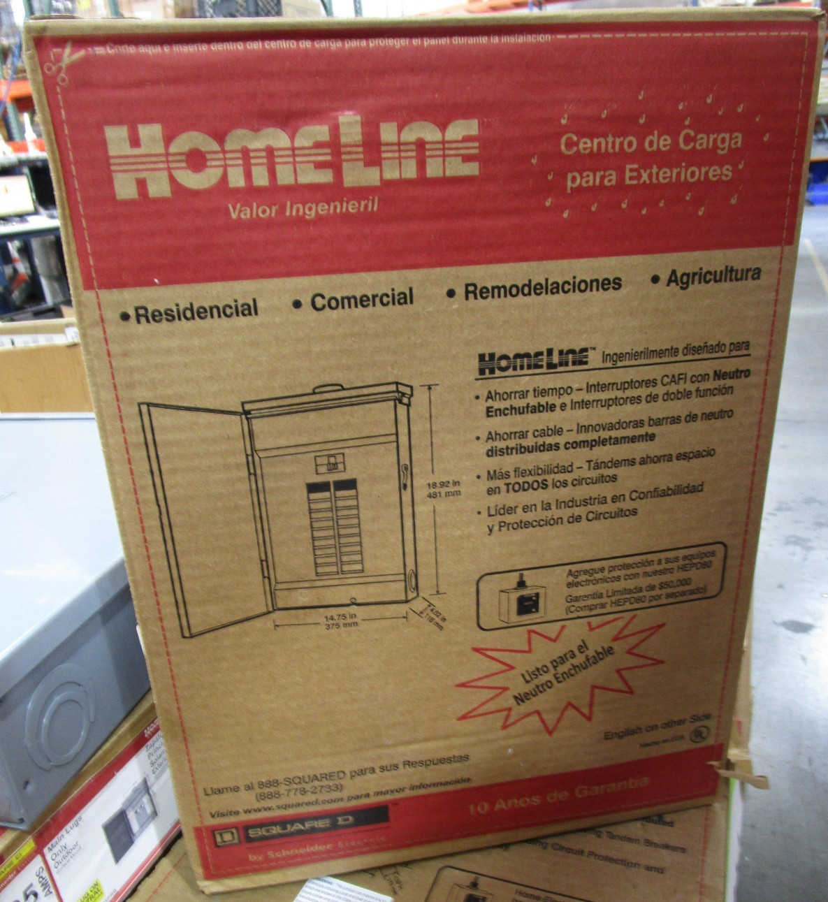 Square D 16-Circuit 125amp 8-space Outdoor Main Lugs Load Center (HOM816L125PRB)