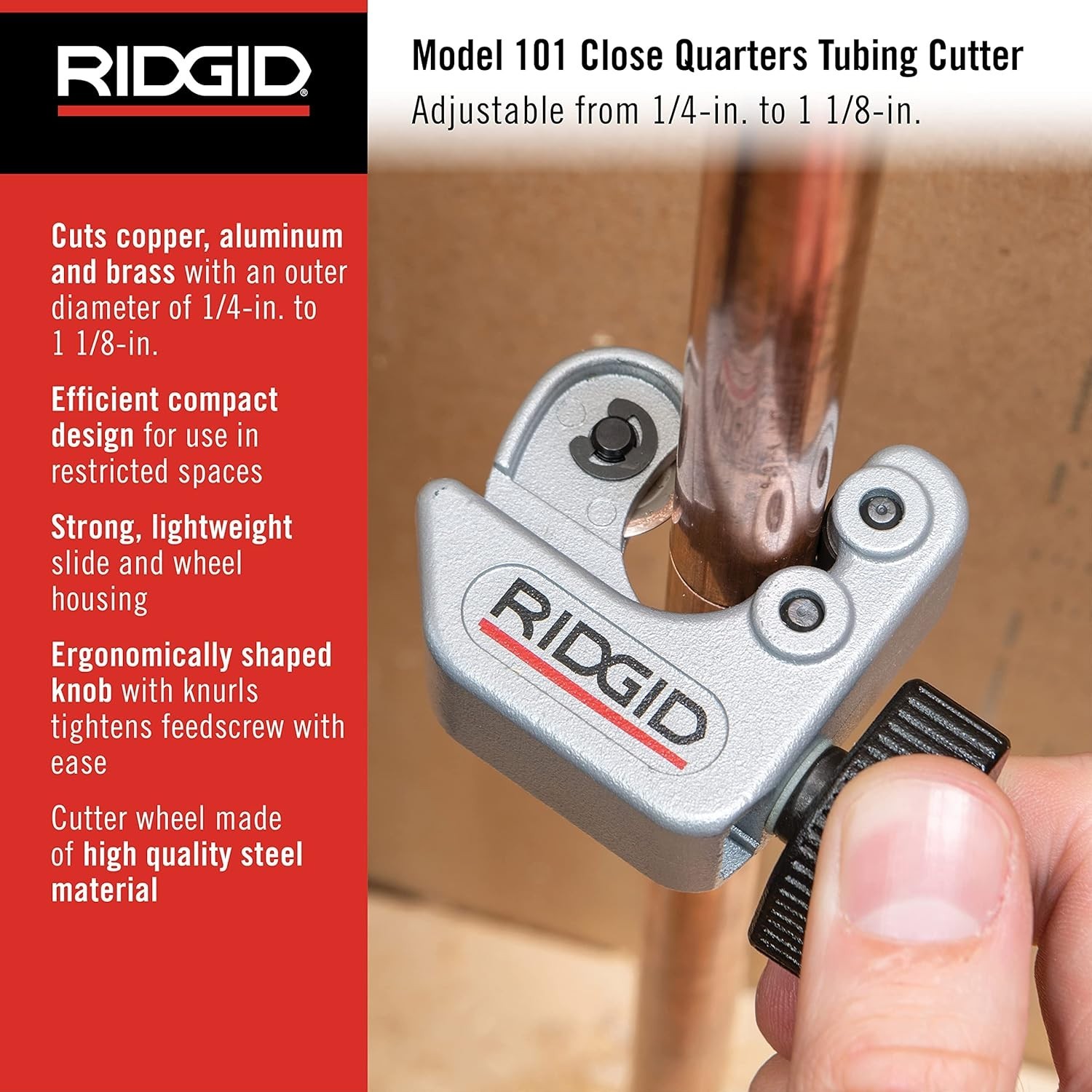 Close Quarters Tubing Cutter – Manual Metal Cutter for Copper and Plastic Use