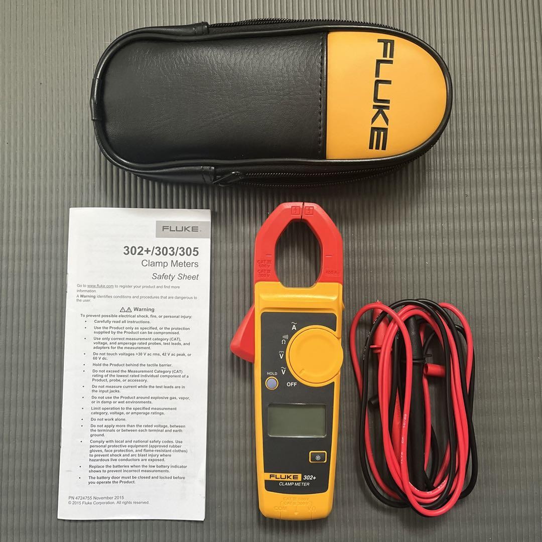Fluke 302+ Digital Clamp Meter AC400A 600.0 V / Accuracy 1.5 % ± 5