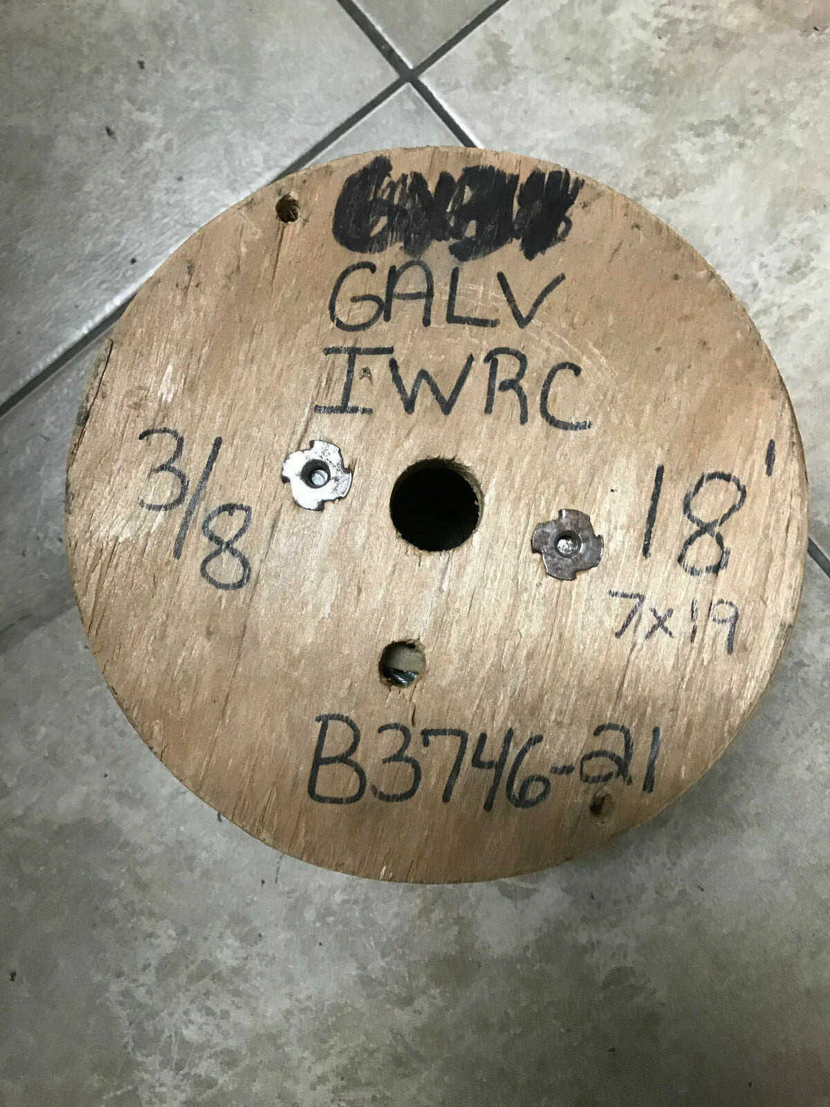 Hy-Weld B3746-21 7 x 19 Galvanized Aircraft Cable Wire Rope 3/8″ – 18 ft