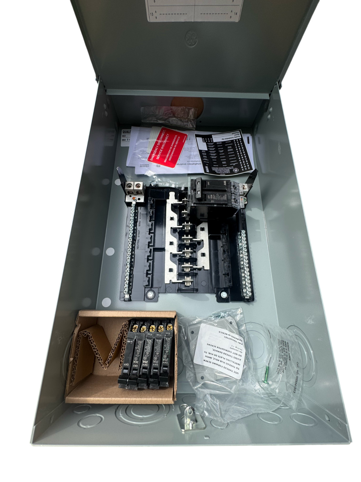 GE TM1212RCUBK1 Load Center Main Breaker Panel 24-Circuit 125-Amp 12-Space