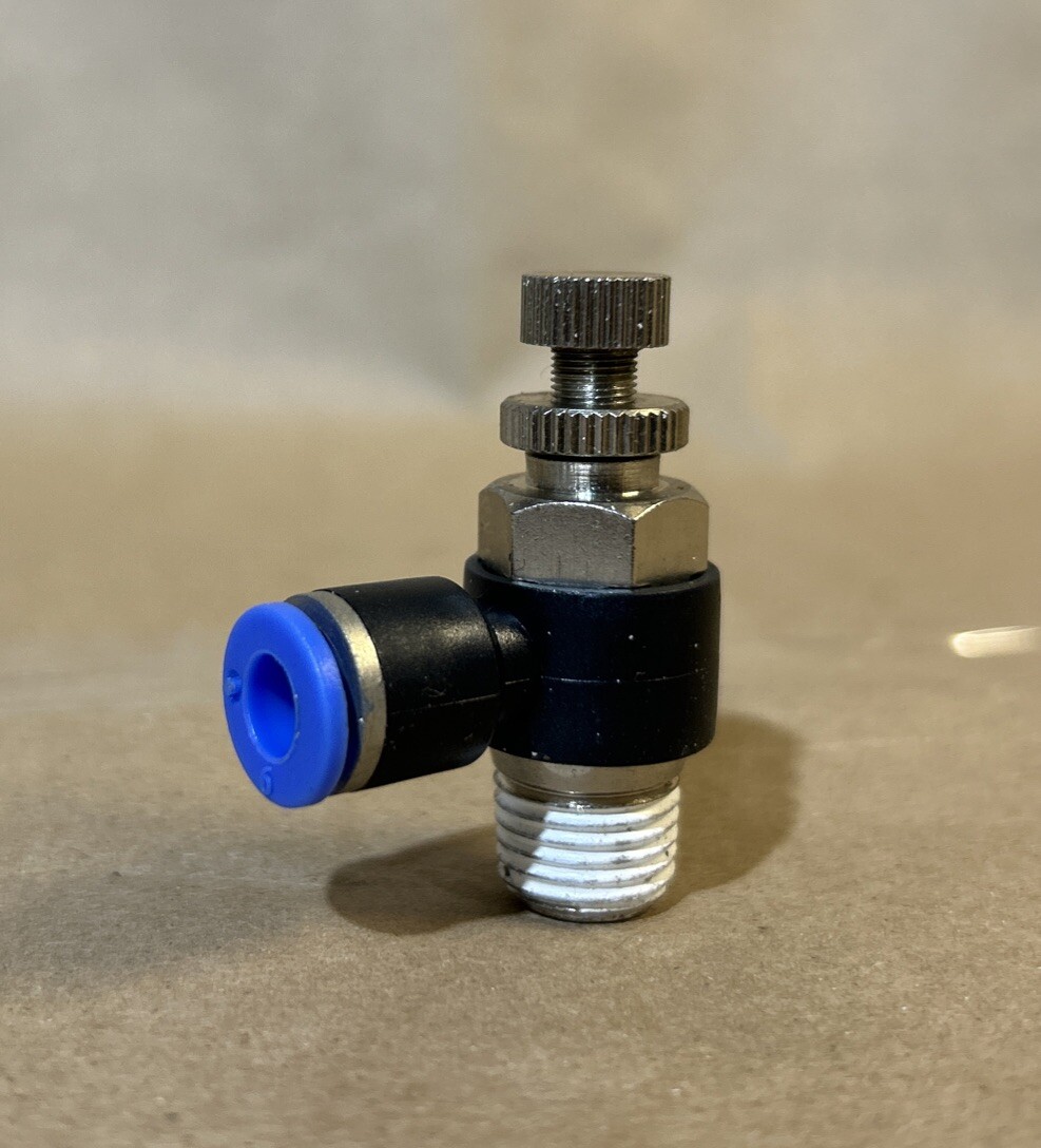 1pc One Touch Fitting Speed Flow Controller 6 mm x 1/4″ NPT MettleAir