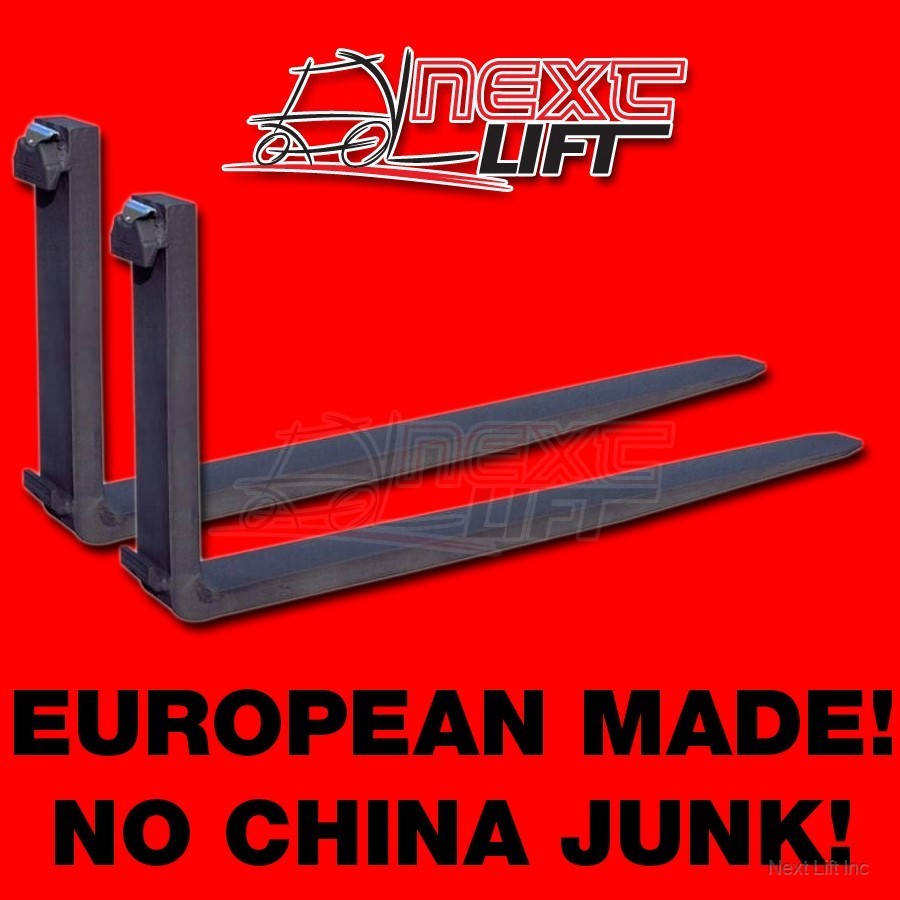 NEW CLASS II 2 96″ FORKS 1-3/4 X 5 X 96 CL2 PAIR 8FT SET FORKLIFT