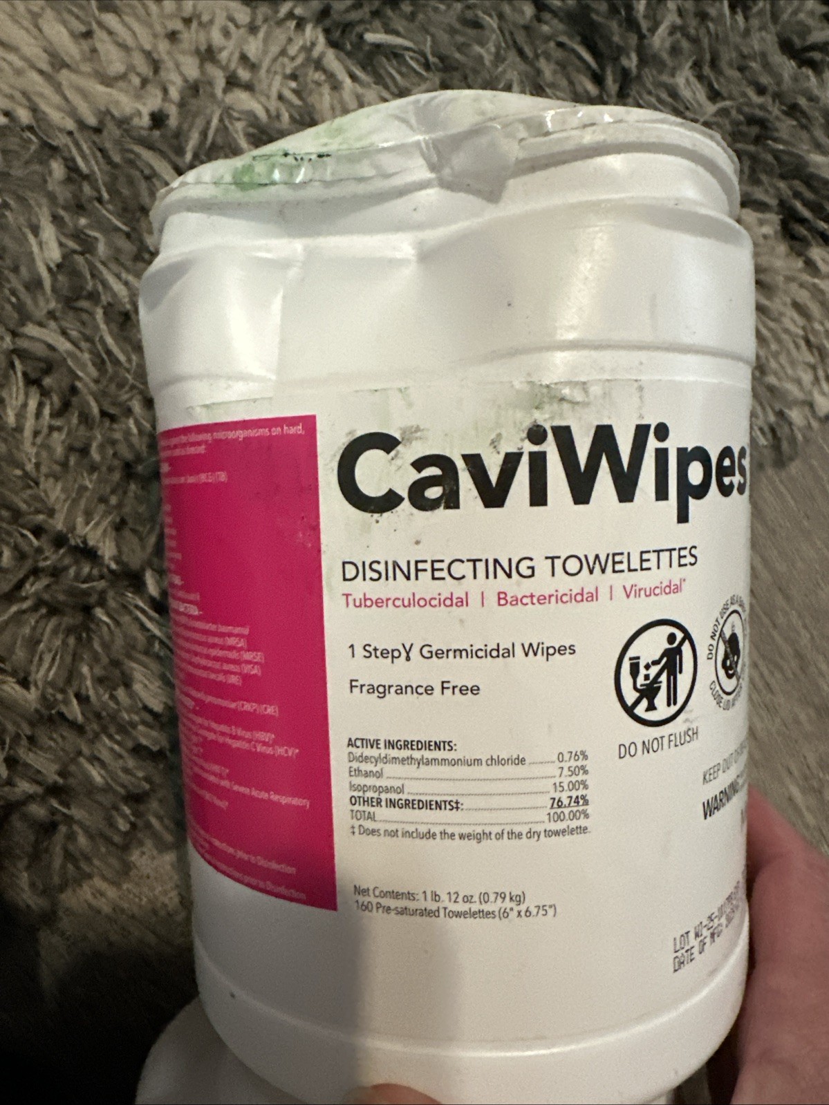 5-Metrex Caviwipes Towelettes Wipes 160ct Canister Exp-02/01/2026 Different Kind
