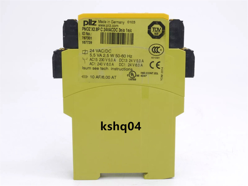 1-piece PILZ 787301 PNOZ X2.8P C 24VACDC 3n/o 1n/c safety relay