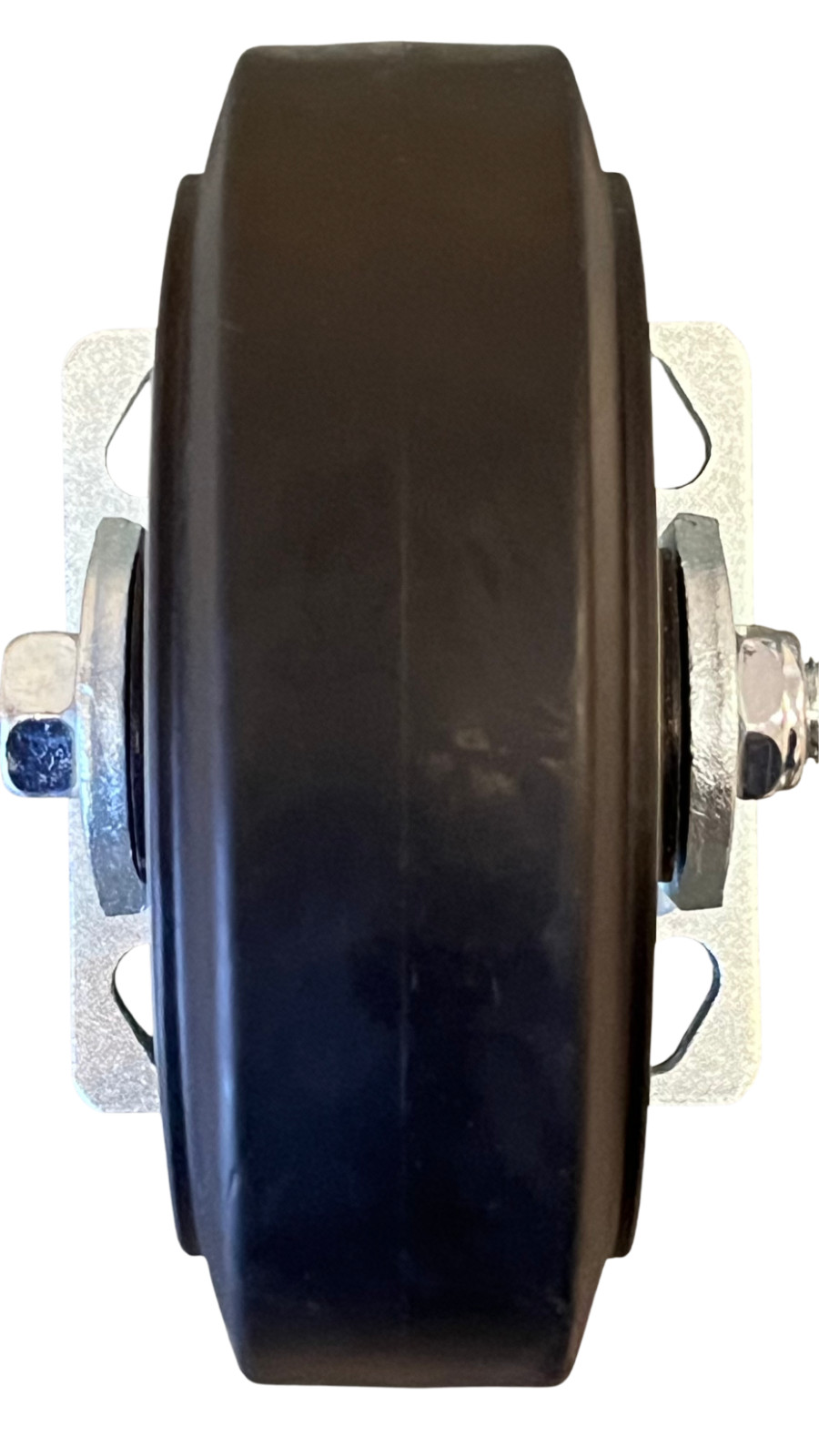 Black Non-Marking Rubber 6″ x 2″Swivel with Brake Caster