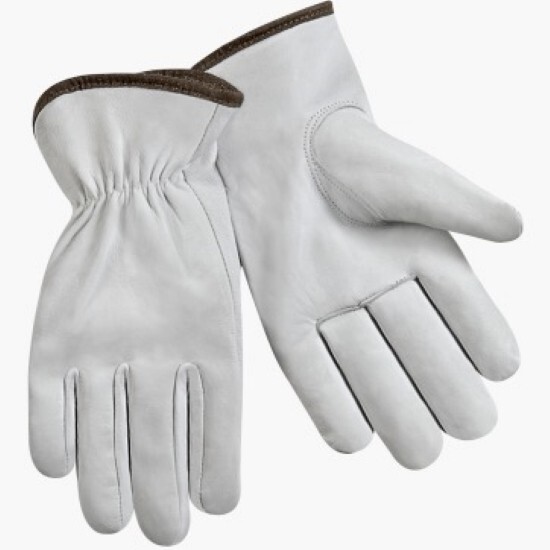 12 Pairs ,Goatskin Leather Gloves Work Safety, Drivers ,Durable Gloves (PPE)