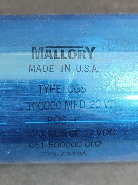Mallory Can Capacitor Type CGS (235-7349A)