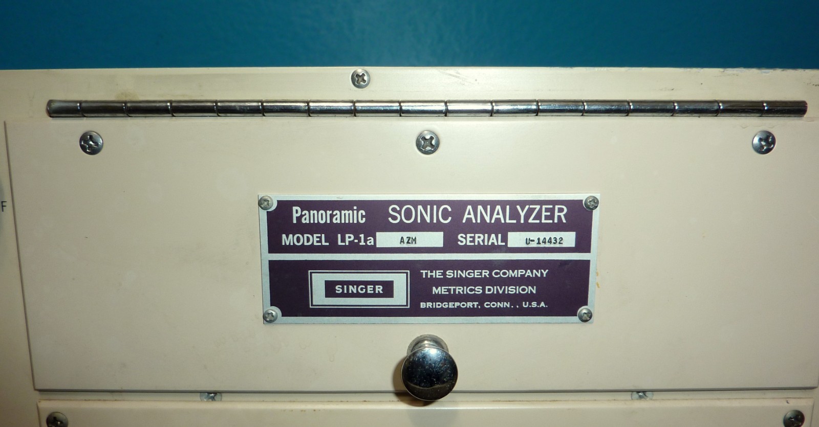Singer Panoramic Sonic Spectrum Analyzer Model LP-1A-AZM 40Hz-20kHz