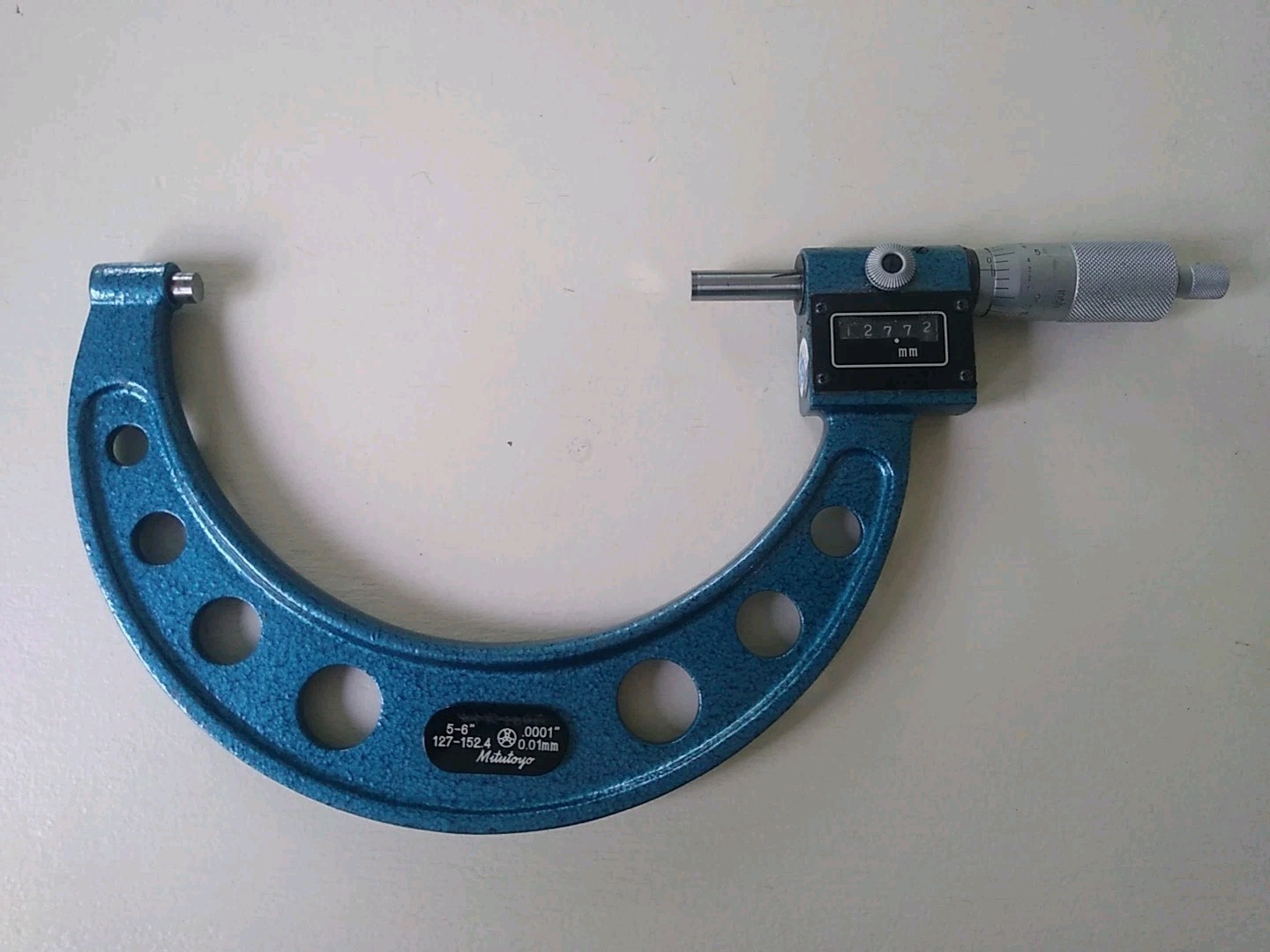 Mitutoyo Japan 4-5″ and 5-6″ Outside Micrometers Pair #159-215 & #159-216