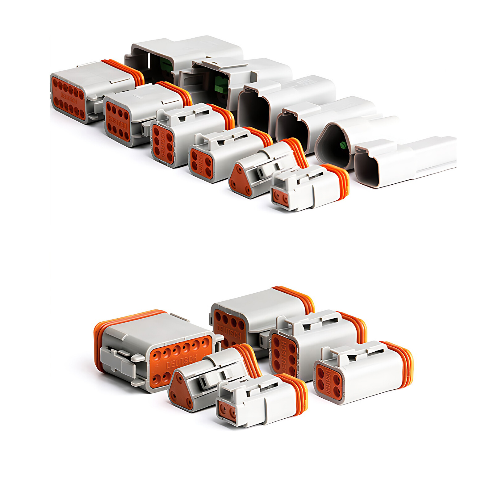 DEUTSCH DT SERIES MULTI PLUG WATERPROOF CONNECTOR 2 3 4 6 8 12PIN MALE & FEMALE