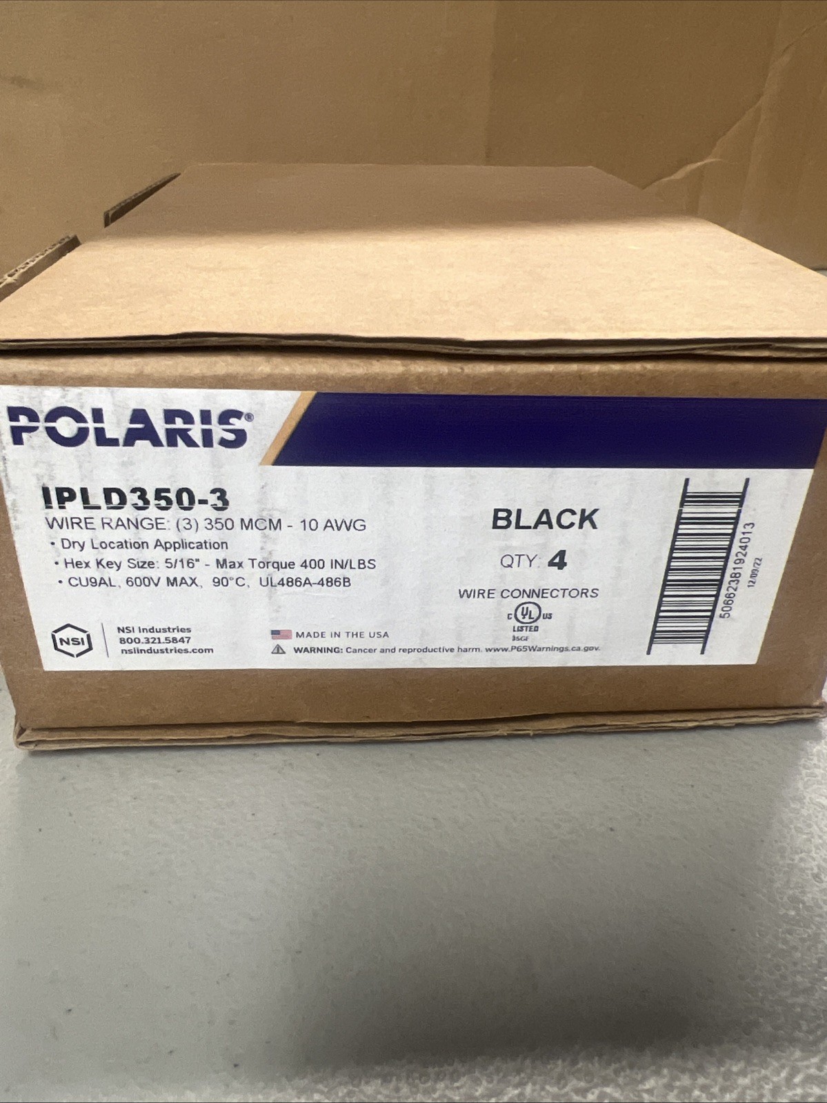Polaris IPL-350-3 Multi Tap Connector (BOX OF 4)