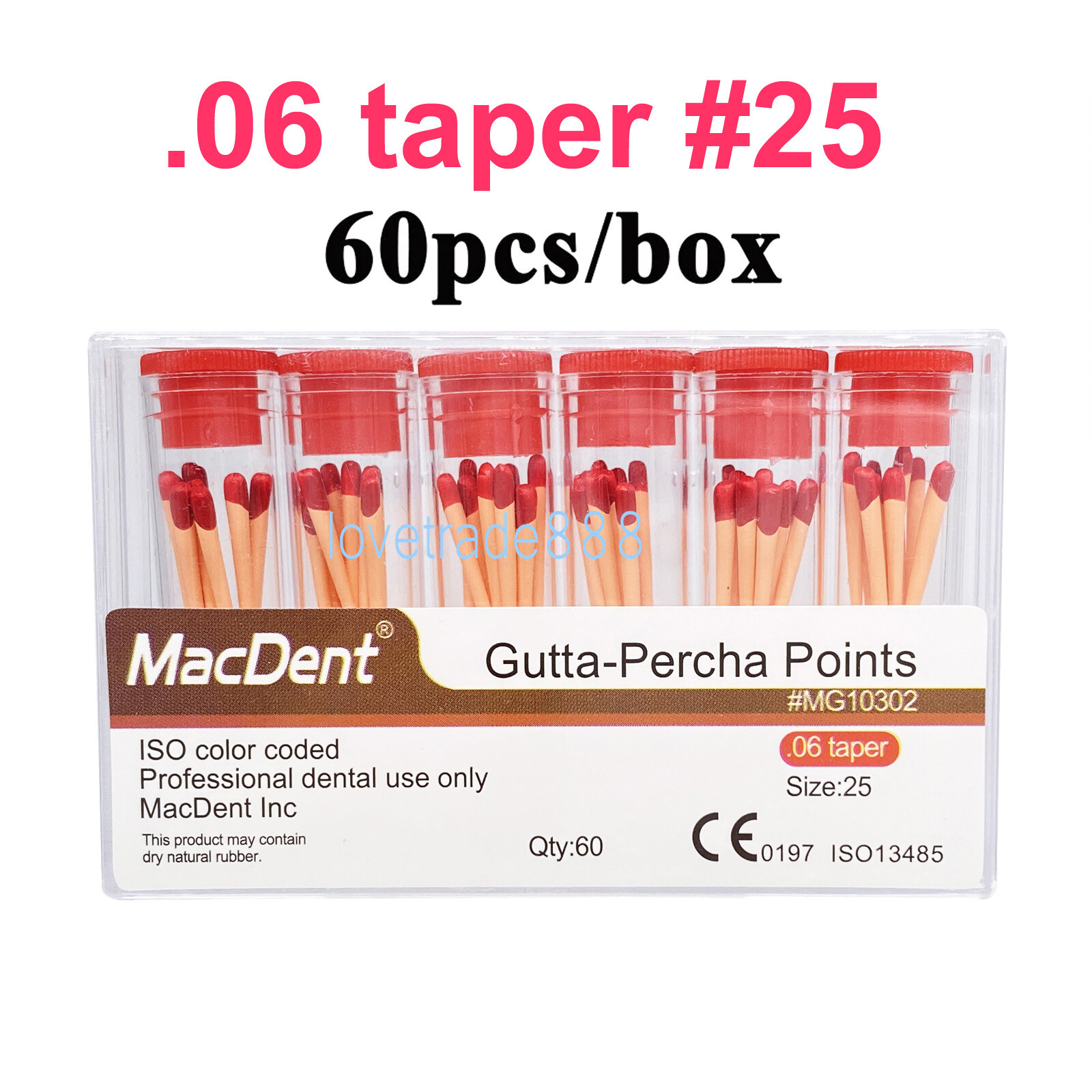 MacDent Dental Endodontic Gutta Perch & Absorbent Paper Points Taper .02/04/06