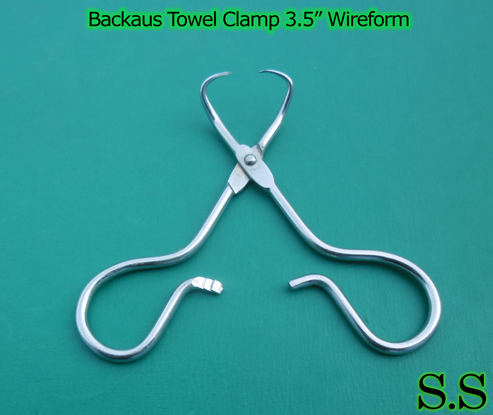 10 Pieces Of Backhaus Towel Clamp Forceps 3.5″ WIREFORM Surgical Instruments