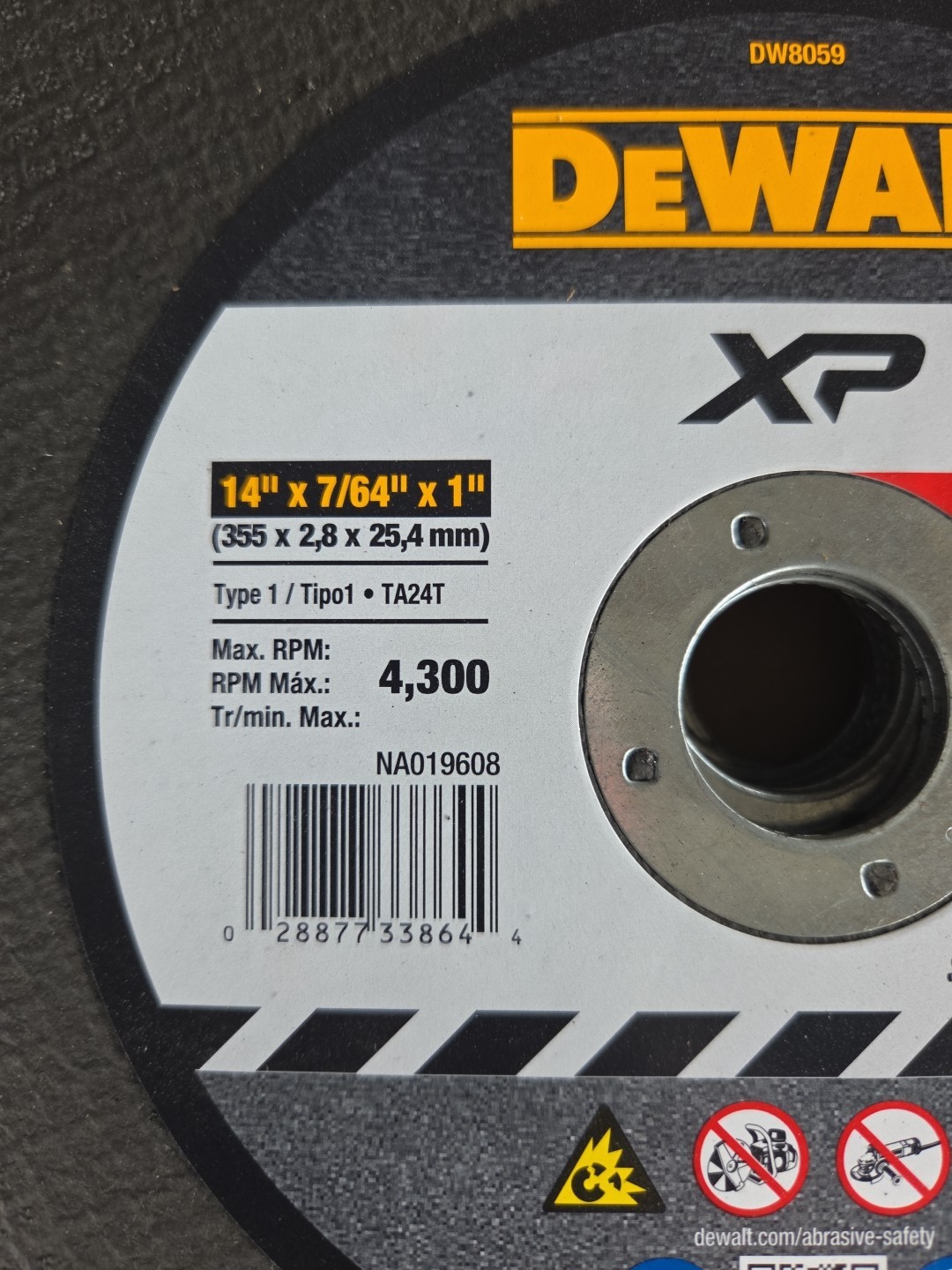 Dewalt Chop Saw Blades DW8059- 14″ X 7/64″ X 1″ 10 Pack