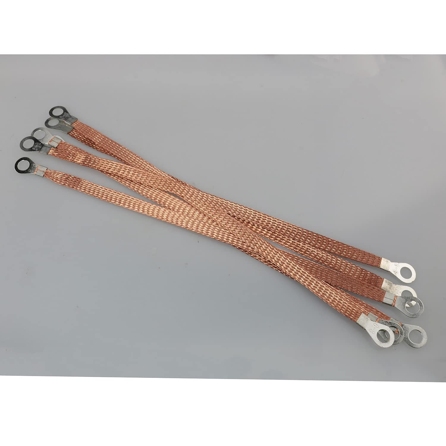 6pcs Oxygen-Free Copper Braided Ground Straps – 11.8 Inch Versatile Wiring