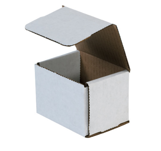 100 Pack 4x3x3 White Corrugated Shipping Mailer Packing Box Boxes 4″ x 3″ x 3″
