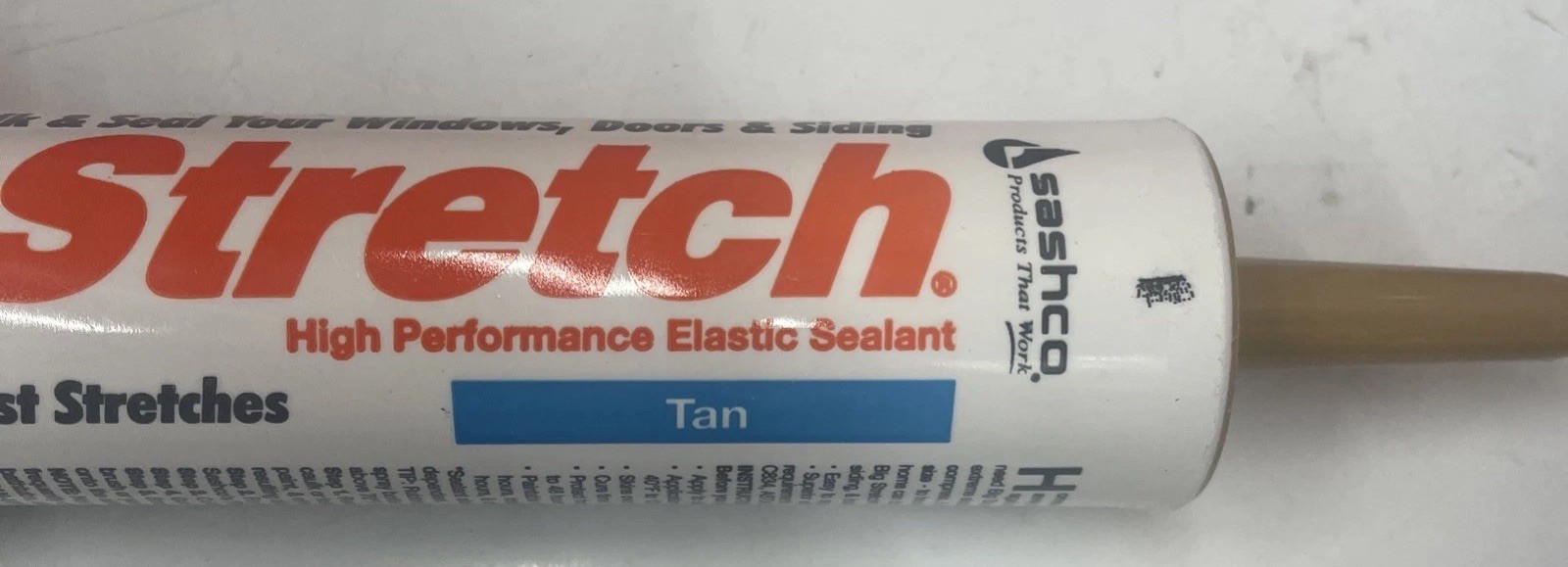 10 Pk White 10.5 Oz Sashco Big Stretch – Tan Color
