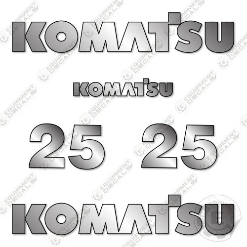 Fits Komatsu 25 (2015) Decal Kit Forklift Equipment Decals – 7 YEAR 3M VINYL!