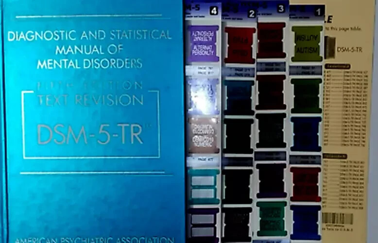 Diagnostic and Statistical Manual of Mental Disorders DSM 5 TR+page table tab PB