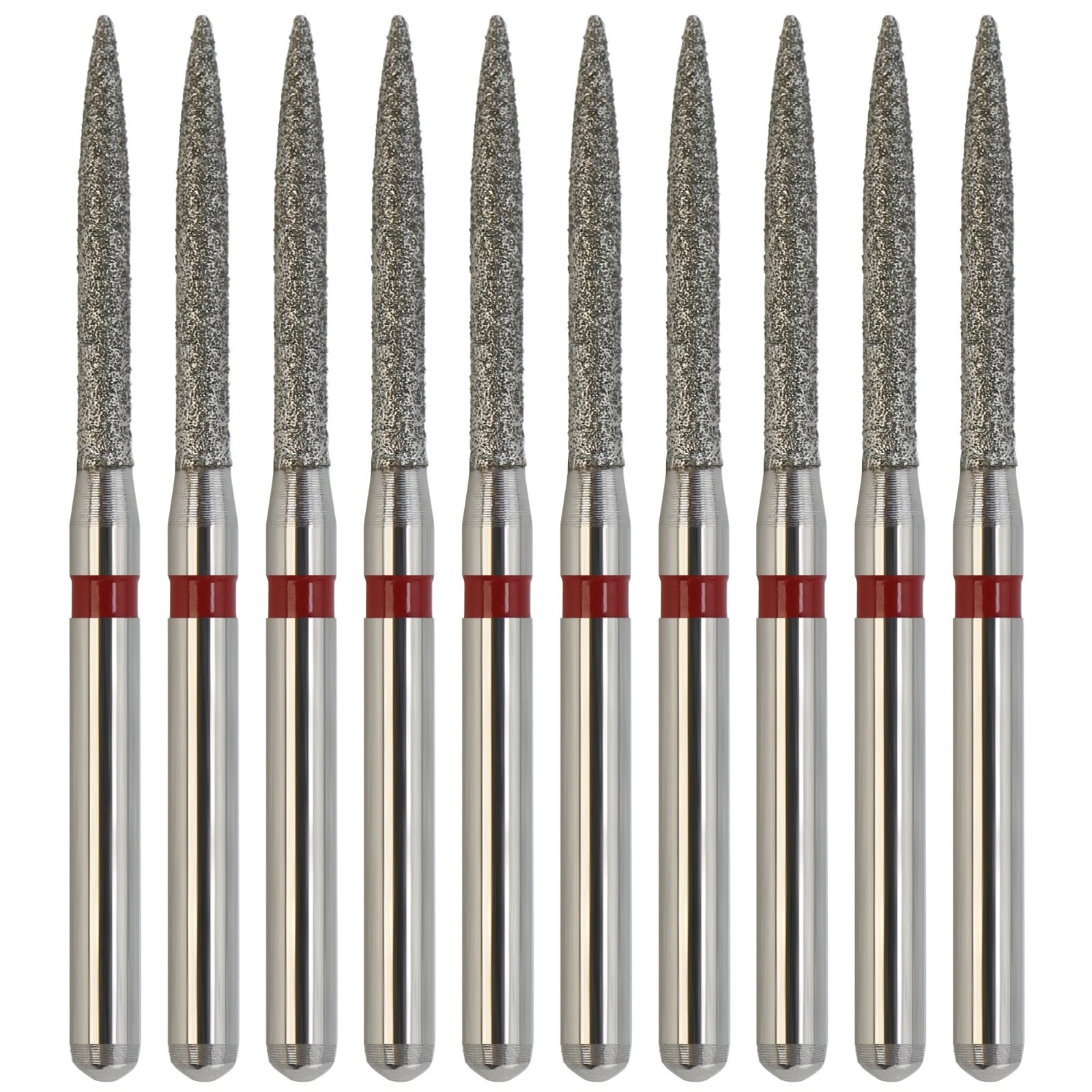 Dental Diamond Burs Flame Bur 863/010F 863/012F 863/016C 861 862 Fine High Speed
